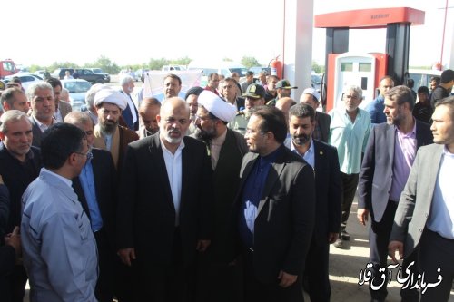 حضور وزیر محترم کشور و استاندار معزز گلستان در شهرستان آق قلا .