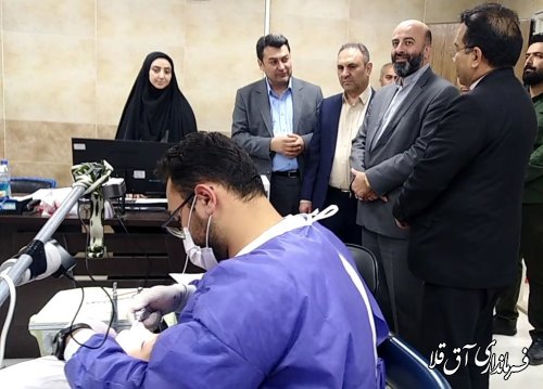 بازدید معاونین محترم استاندار و فرماندار آق قلا از مرکز خدمات جامع سلامت شهرستان .