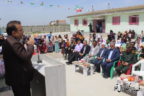 افتتاح 2 کلاس درس در مدرسه شهید قربان دردی دلیجه  روستای  شور حیات