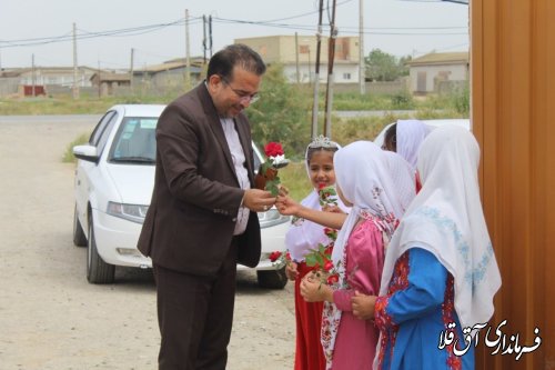 افتتاح 2 کلاس درس در مدرسه شهید قربان دردی دلیجه  روستای  شور حیات