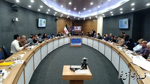 حضور فرماندار آق قلا در جلسه شورای مسکن  استان 